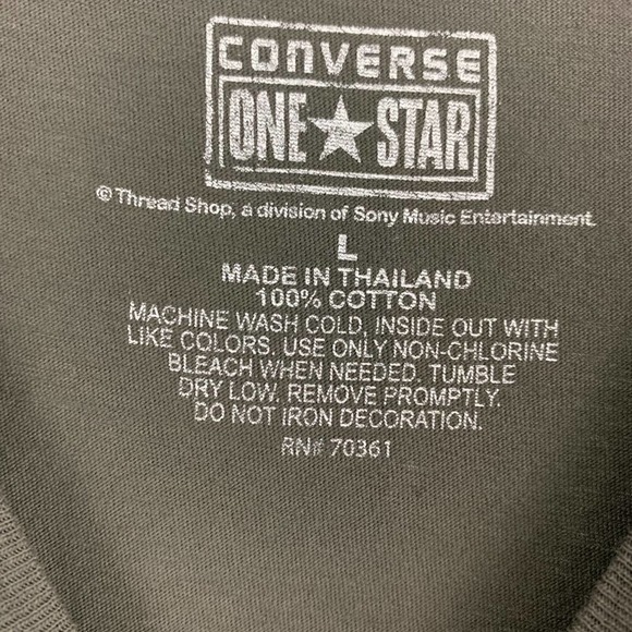 Converse Johnny Cash Tshirt L - Picture 4 of 5